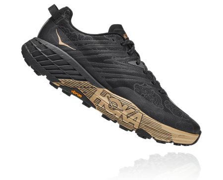 Hoka One One Speedgoat 4 Cny Moški Pohodniški Čevlji Črna / Zlata SI-947235P